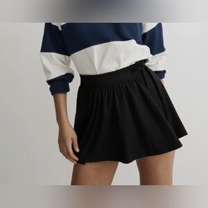 Madewell MWL Flex Wrap Skort | XXL | Black | Worn once